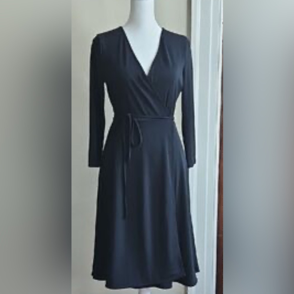 Banana Republic Black Long Sleeve Dress